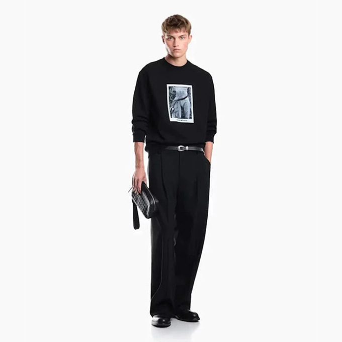 dior moby dick intarsia jacquard crew neck knit sweater